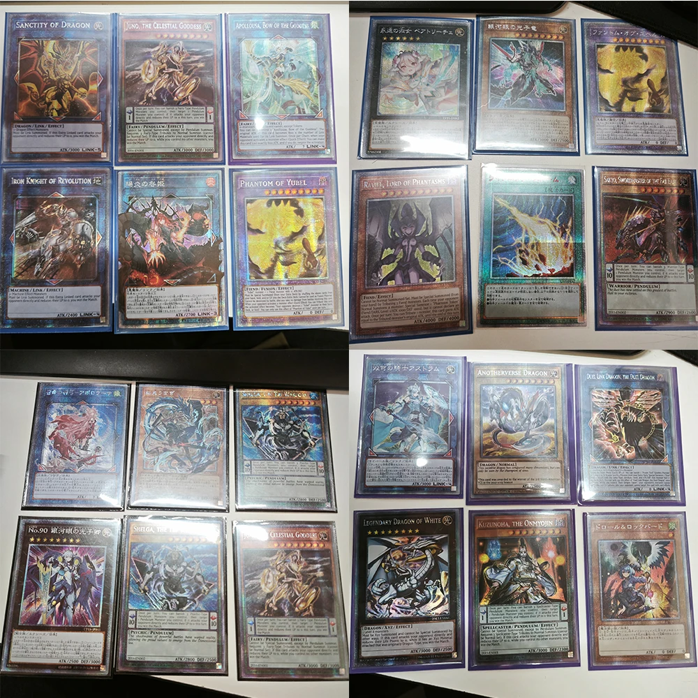 يو غي أوه لتقوم بها بنفسك فتاة ساحرة داكنة عيون زرقاء تنين أبيض مسلة عاصفة عشوائية يو غي أوه بطاقة نسيج قابلة للجمع رقائق الشاش