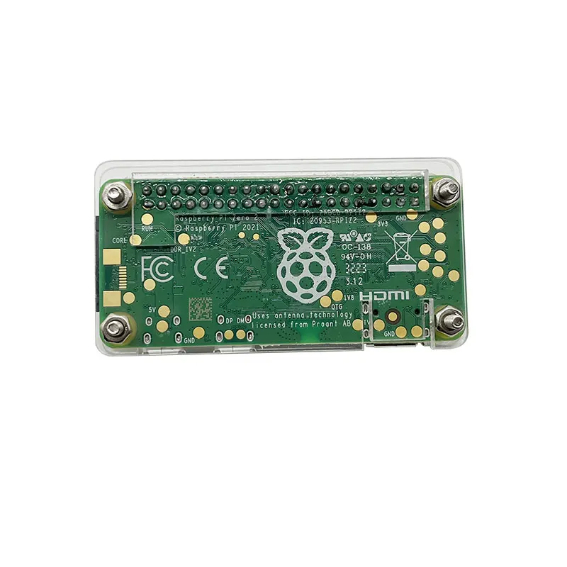 Himbeer Pi Zero 2 W Entwicklungs board Pi0 2 W mit Gehäuse Kühlkörper