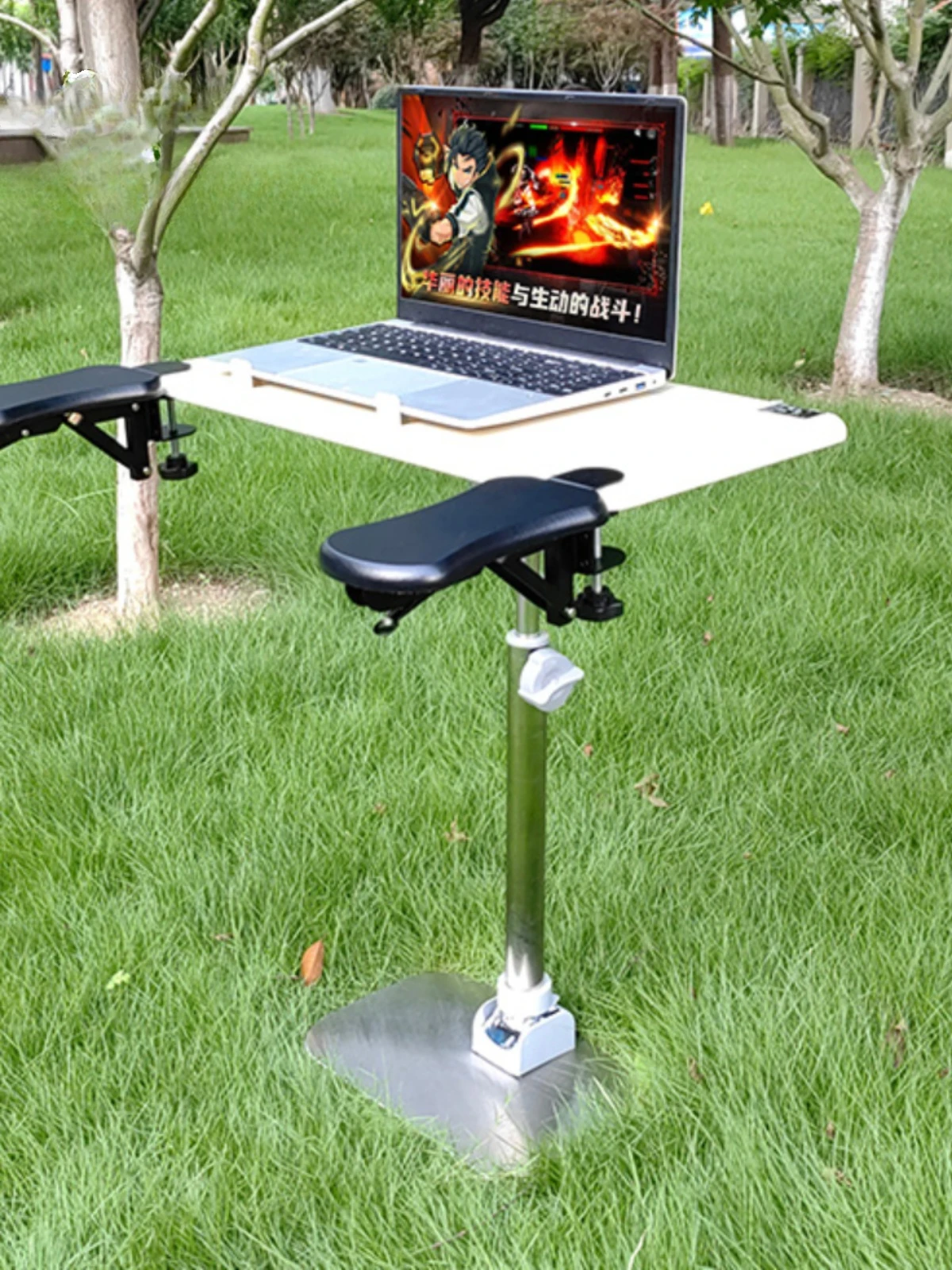 Car mounted small dining table, laptop stand for cars, outdoor RV folding table