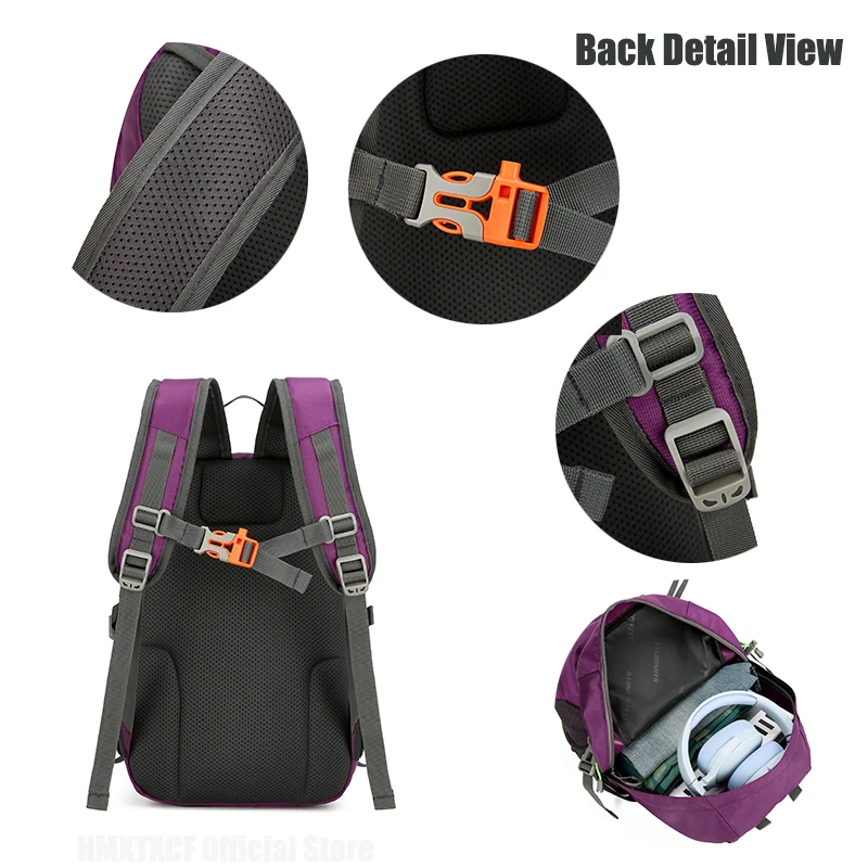 النايلون التخييم على ظهره حقيبة سفر المشي لمسافات طويلة في الهواء الطلق Daypack النساء الرجال الرياضة حقيبة الظهر تسلق الجبال على ظهره الرجال الأمتعة #4