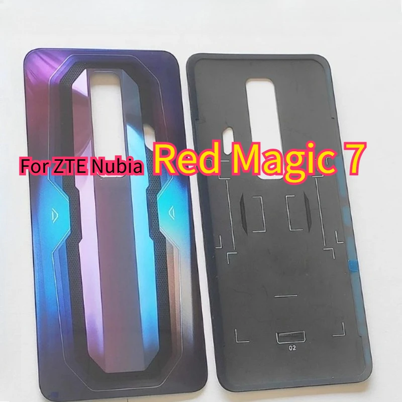 A+ Back Cover Replacement For ZTE Nubia Red Magic 7 Battery Cover Back Glass Panel For NX679J Rear Housing