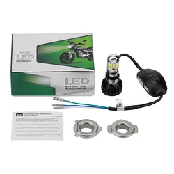 Fog Light 35W led lamp h4 hs1 motorcycle Headlight 6 COB fan moto high low beam P15D h6 ba20d motor Led bulbs h4 3500lm 12V