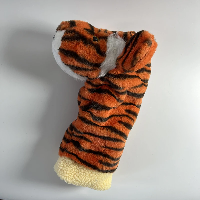 Golf Club Cover 2024 Cute Tiger Golf Cap Set Cartoon Plush Putter Cover