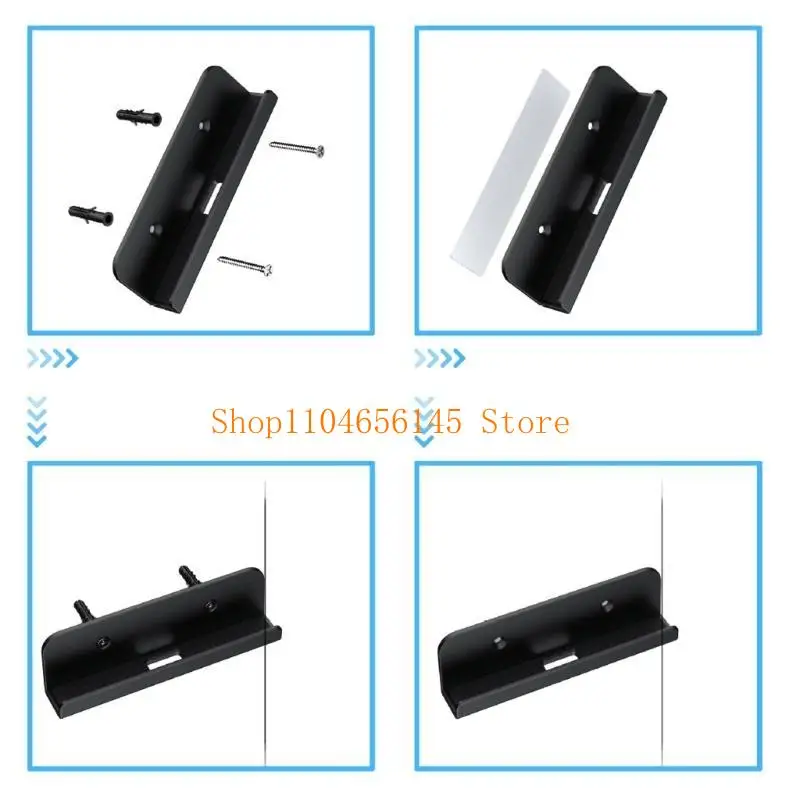 

652F Tablets Wall Mount Tablets Holder Stand Base Kitchen Wall Mount Bracket Easy Installation for Tablets Phones Accessory
