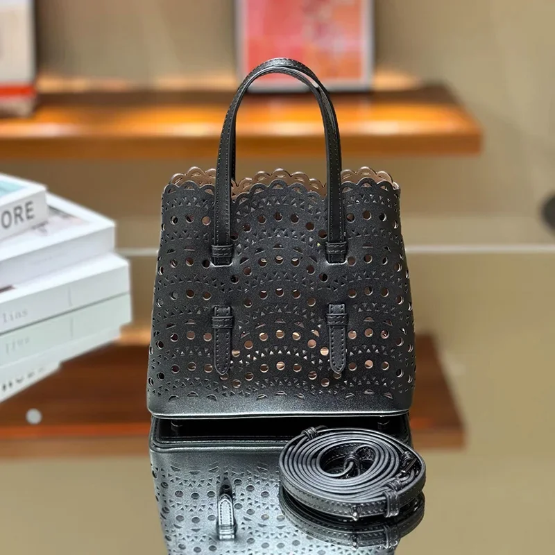 2026 Hochwertige Damen-Tragetasche, Nischendesign Retro Vielseitige Schultertasche, Trendige Wellenförmige Ausgehöhlte Umhängetasche für Frauen – Detail 6