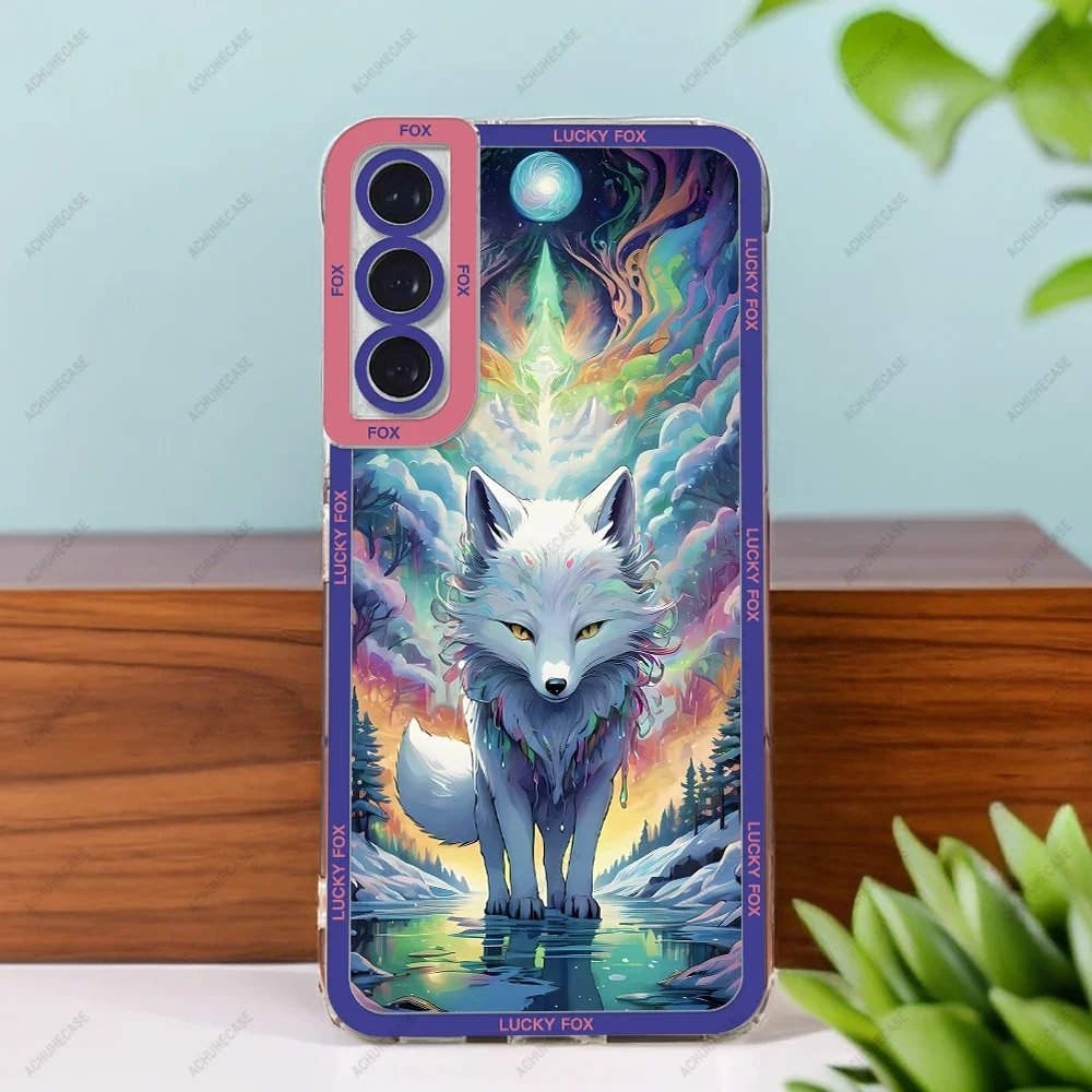 Fox Phone Case For Samsung Galaxy S20 FE S21 S22 Plus S23 S24 Ultra Silicone Soft Cover