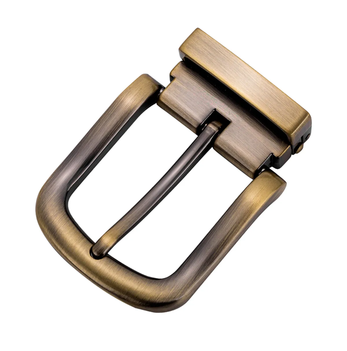 Retro Needle-Style Men's Leather Belt Buckle Alloy 35MM 40MM Waistband Clip for Casual Young Men's Pants