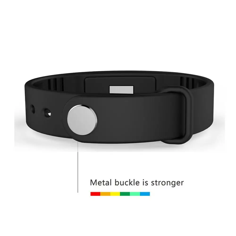 Waterproof Vibrating Alarm Wristband Vibration Wake-Up Vibration Alarm Silent Wristband LED Screen Body Temperature Monitor