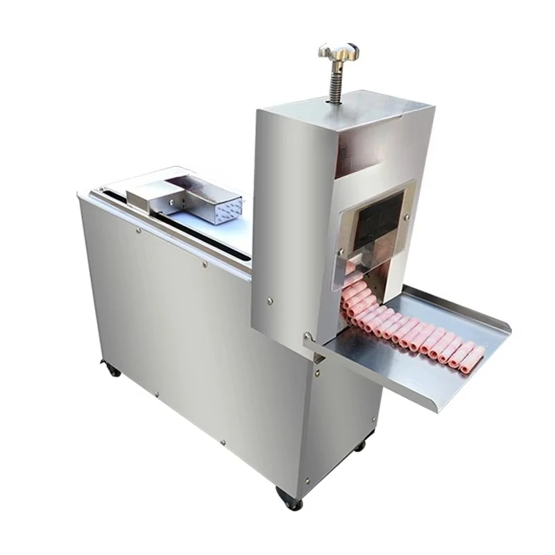 Commercial Professional Frozen Meat Slicer Automatic Frozen Beef Cutting Slicing Machine with Adjustable Thickness