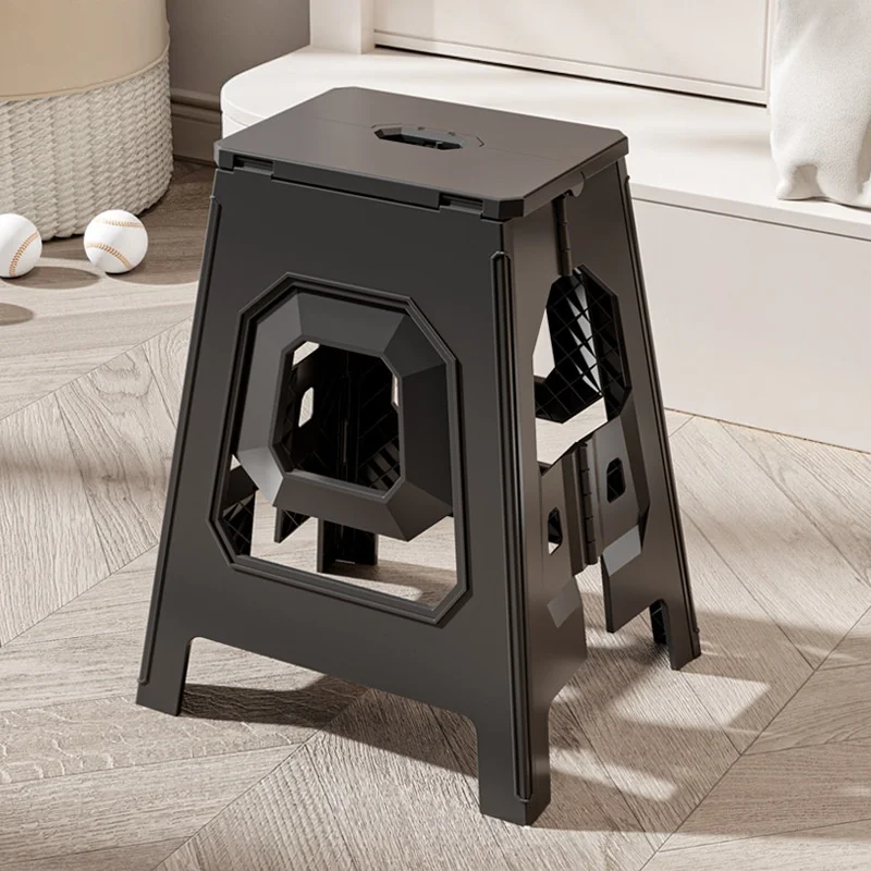 2 Step Folding Ladder Step Stool Home Kitchen Camping Durable Non Slip Furniture Portable  Thickened Foldable Plastic Stool New image 2