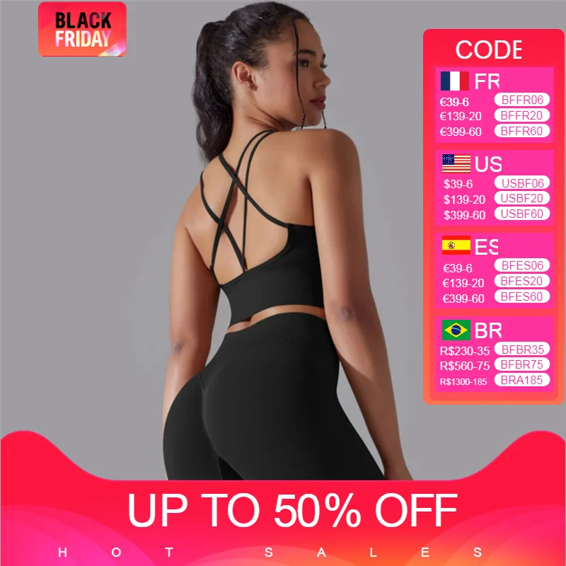 

2 Pieces Seamless Gym Fitness Outfits Sports Bra Scrunch Legging Yoga Set Ribbed Running Workout Clothes Athletic Tracksuits