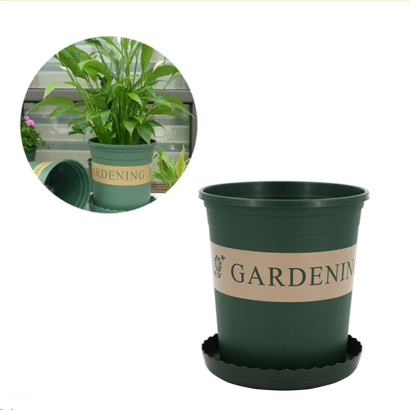 Durable Plastic Gallon Flower Pot Vegetable Plant Garden Nursery Planter Pot