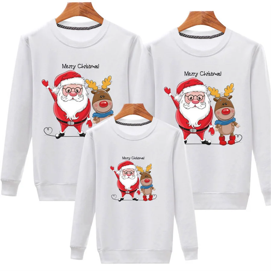 Christmas Jersey Family Set Santa Squad Sweatshirt Mother Father Daughter Son Matching Outfits Couple Sweater Infant Kid Jumper