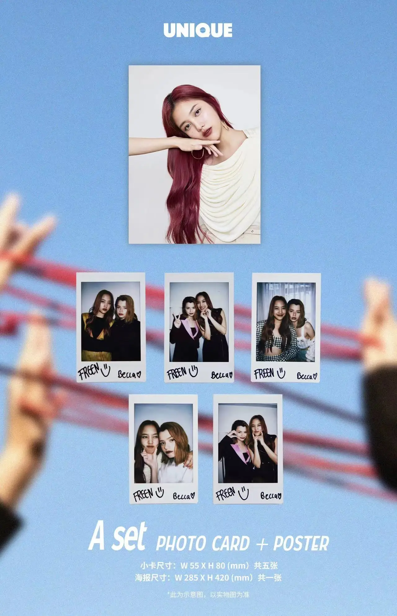 Freenbecky Cover Magazine+Poster&small Card Set "UNIQUE" 2023