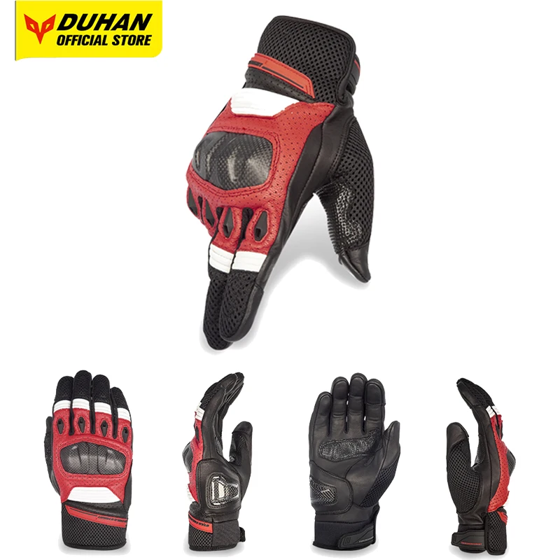 

Breathable Motorcycle Gloves Full Finger Carbon Fiber Protection Gloves Motocross Non-slip Protection Gloves Summer Men Women