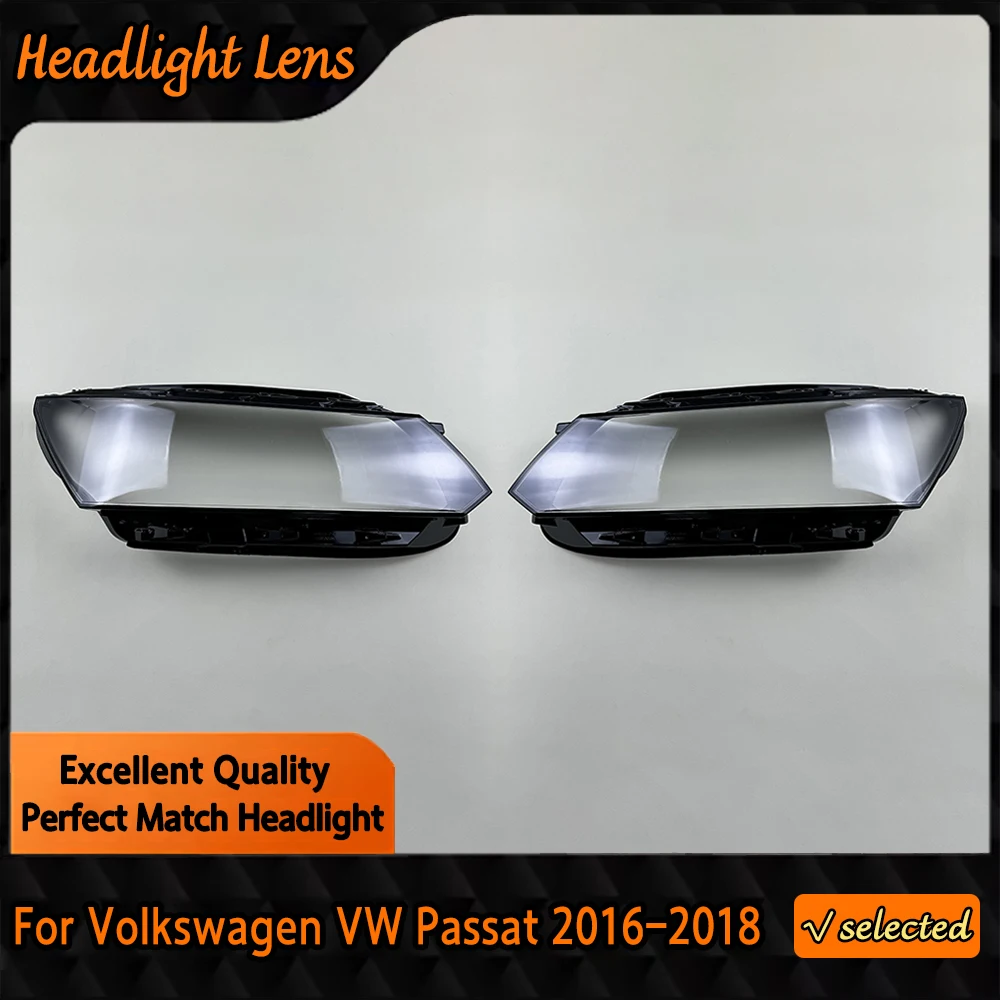 

For Volkswagen VW Passat 2016 2017 2018 Headlamp Cover Transparent Lamp Shade Shell Lens Plexiglass Replace Original Lampshade