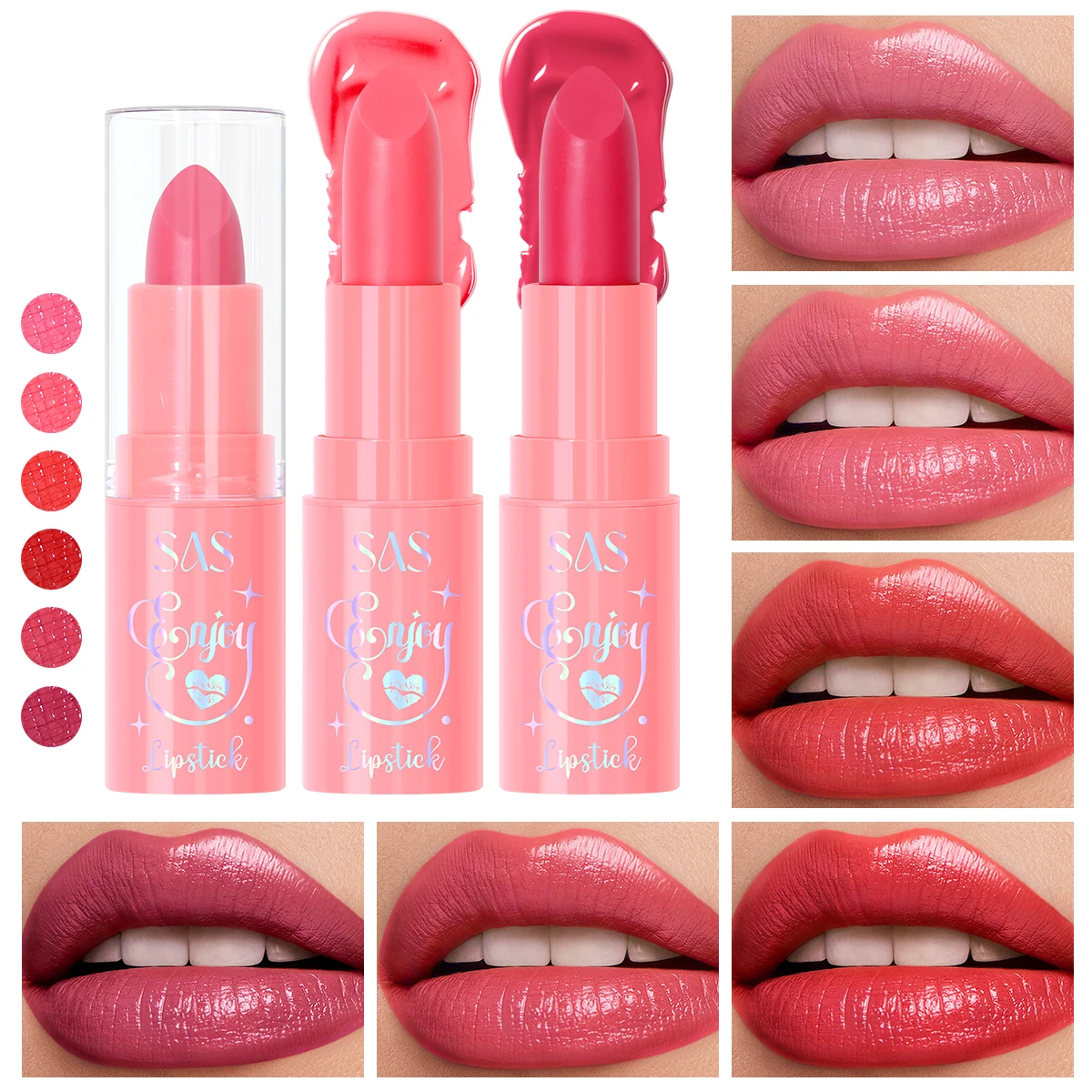 Bálsamo labial hidratante e hidratante de 3 piezas: resistente al agua y duradero, rico en humedad y dando un brillo natural