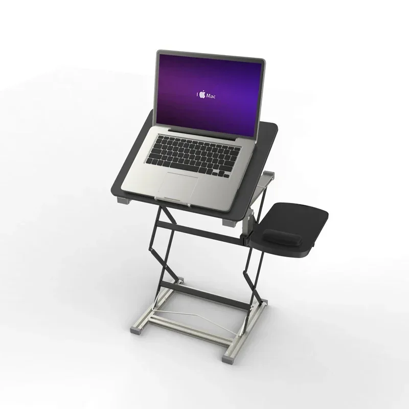 Folding desk with elevated stand