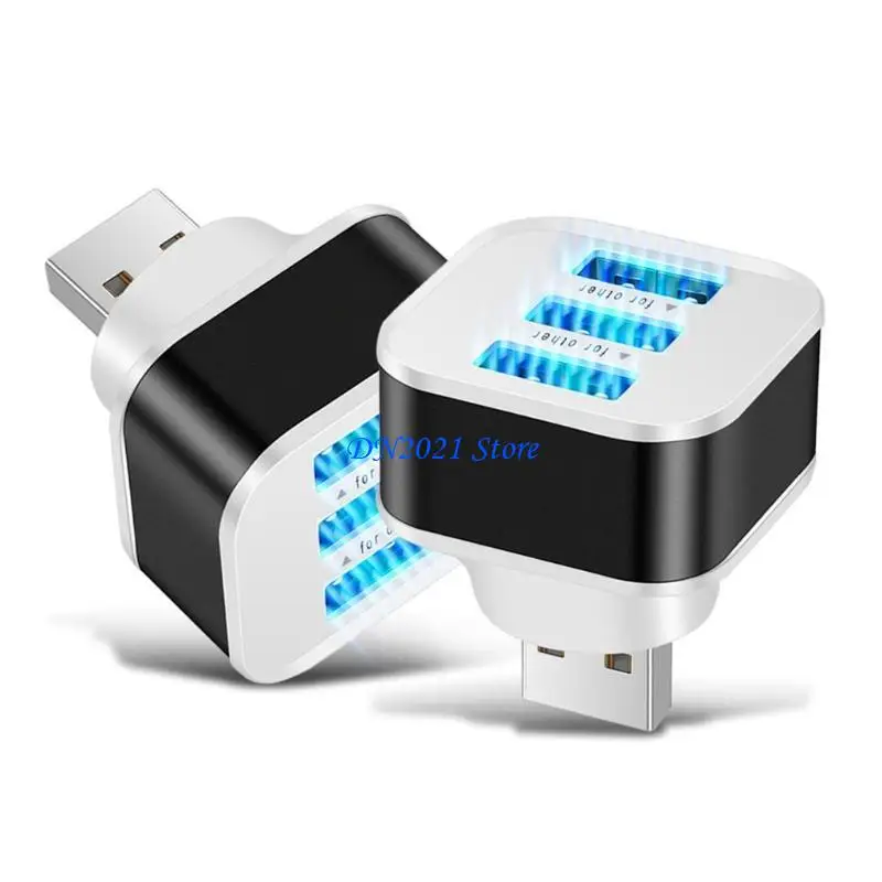 

F3KE 3 в 1 Multipt USB2.0 Hub Splitter USB 3 порты Expander Power Dock
