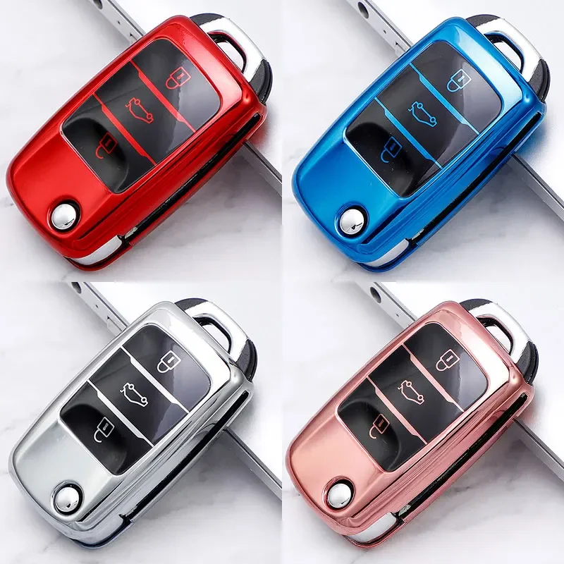 TPU Car Remote Key Cover Case for Changan CS75 Eado CS35 Raeton CS15 V3 V5 V7 Smart Key Shell Holder Protector Accessories