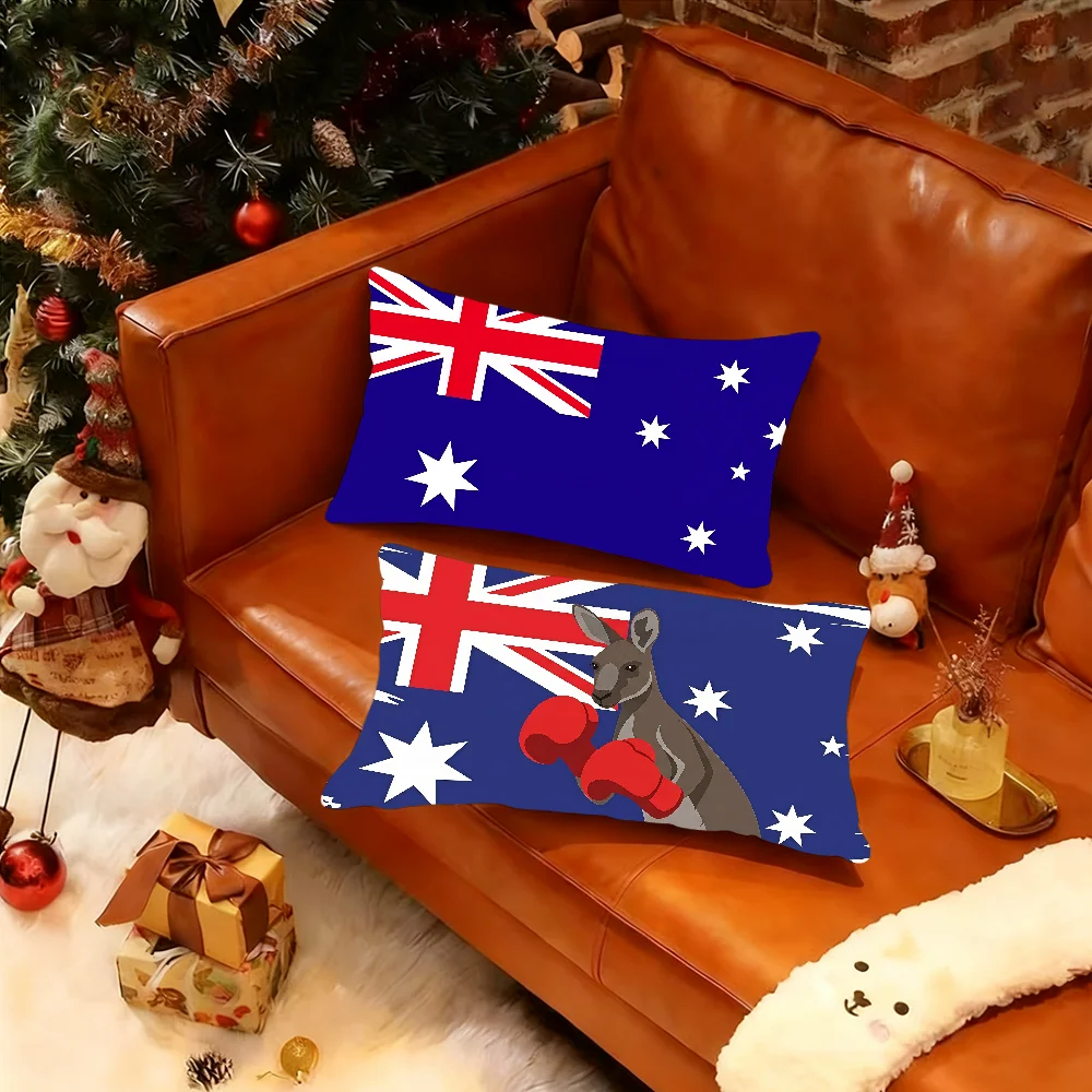 N-Nation A-Australia flag cushion cover Rectangle Pillow Case Printing Bedside Sofa Room Home Decoration Pillowcase