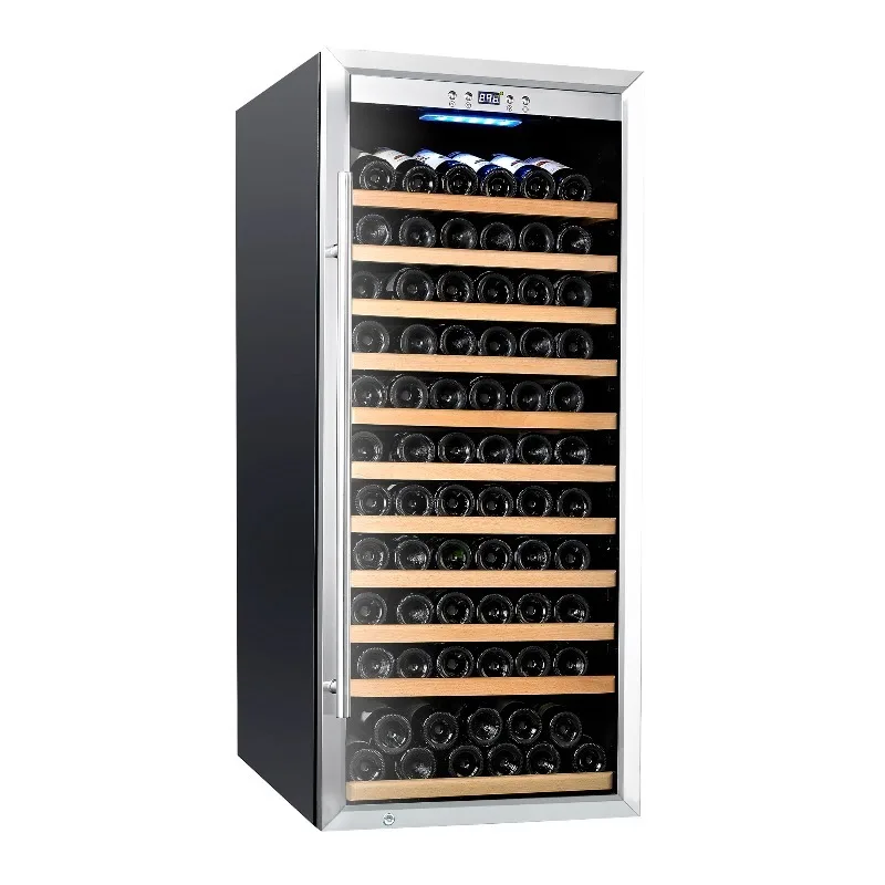 Airo 137 Bottles Temperature Controlled Single Zone Wine Fridge Large Wine Cooler Cabinet