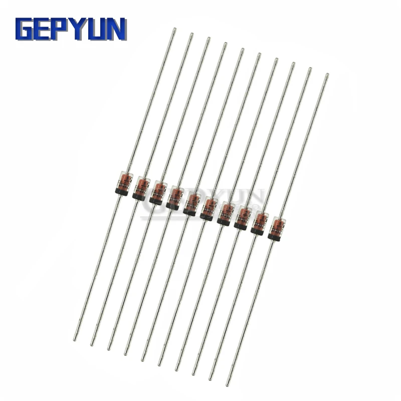 100pcs 1W Zener diode DO-41 3V 3V3 3V6 3V9 4V3 Gepyun 6V2 6V8 7V5 8V2 9V1 10V 11V 12V 13V 15V 1N4733A 1N4742A 1N4728A