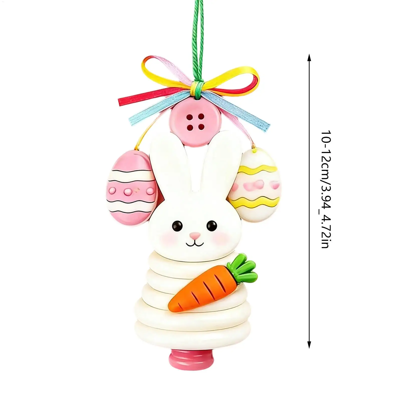 Conjunto de enfeites de botão, coelhinho da páscoa, decoração engraçada para casa, feriado, cenoura, artesanato, kit de botões para adultos, crianças, sala de estar, quarto