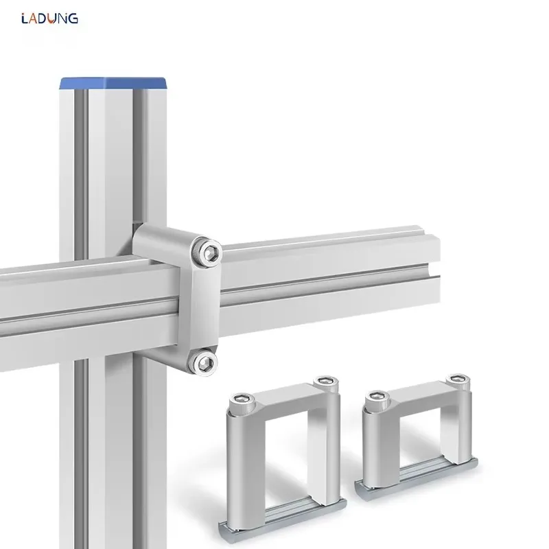 Cross Mounting Bracket for Profiles Connecting SMBB Series for EOAT Robot Arm Aluminum Stents Module SMBB-2525T;SMBB-3030T