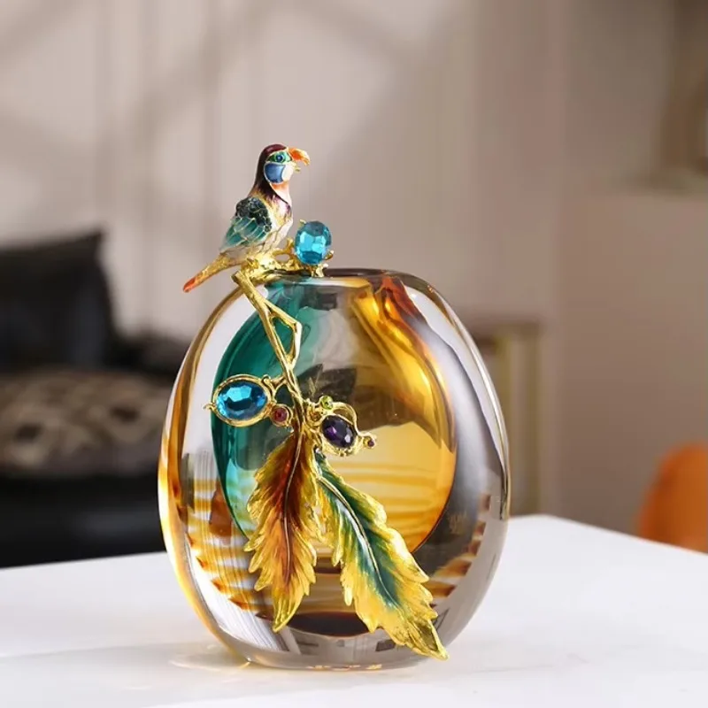 DSA enamel vase advanced handmade soft decoration ornament living room TV cabinet wine cabinet handicrafts wholesale