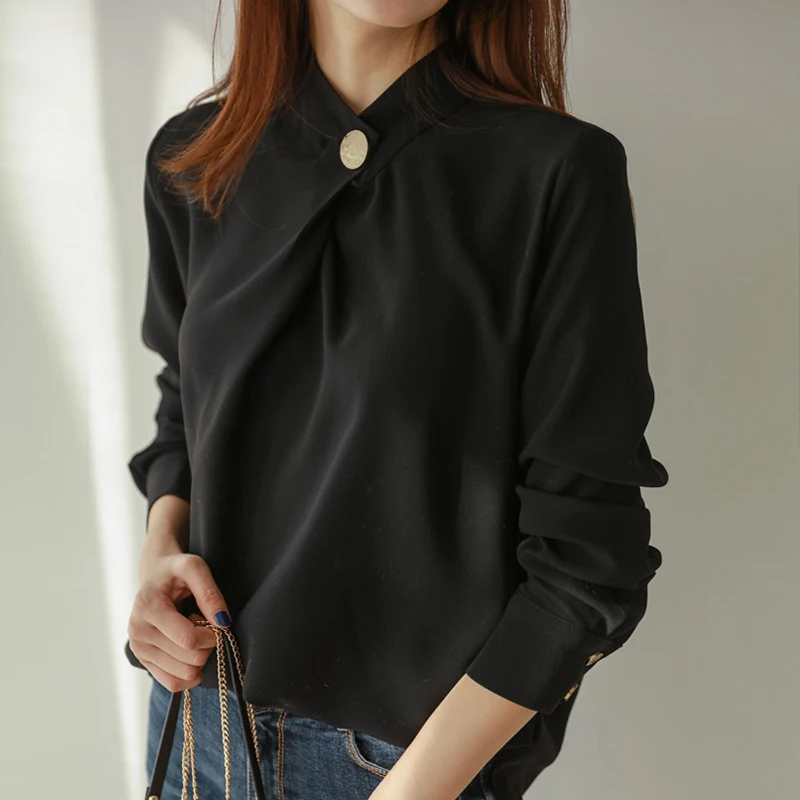 Womens Tops And Blouses Long Sleeve Chiffon Blouse Shirt Fashion 2024 Women Blouse Office Shirt Women Tops Blusas Clothes A518