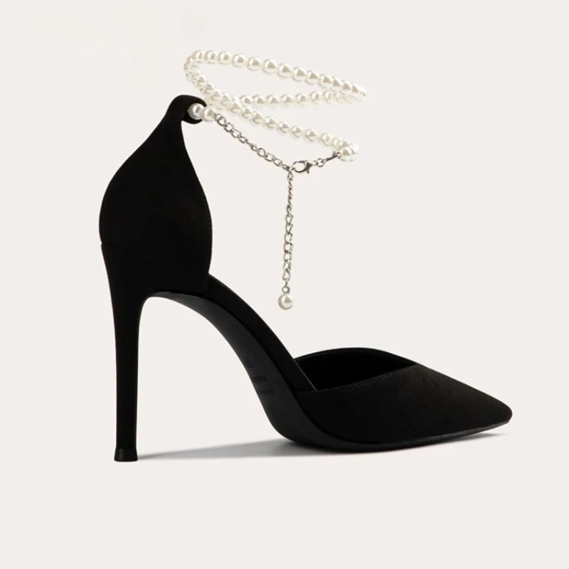 2025  Shoes for Women Pointed Toe  Thin Heels Stripper Woman Pumps Wholesale Chic Point  Popular on Sale Comfortable and Elegant