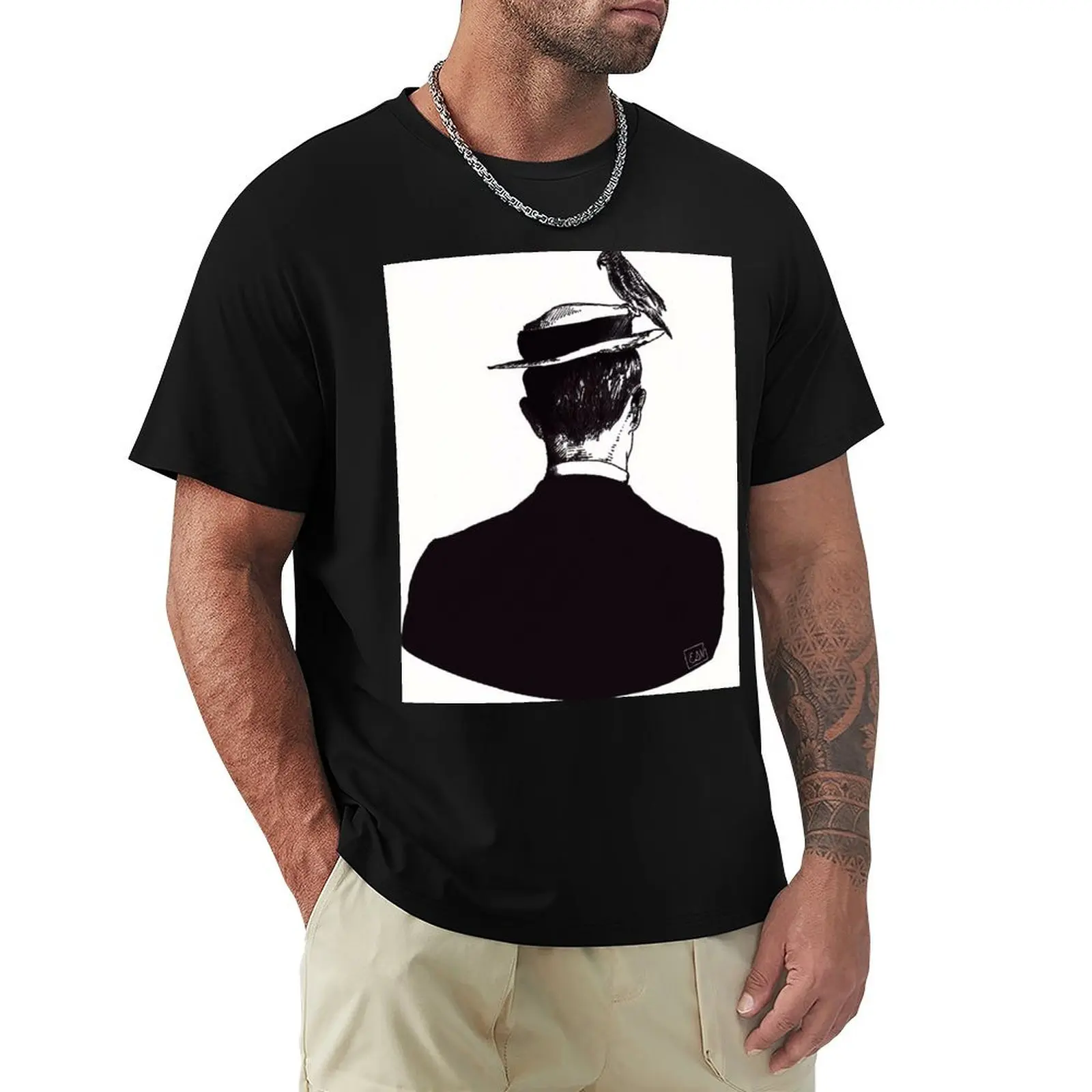 Buster Keaton T-Shirt anime summer top mens workout shirts