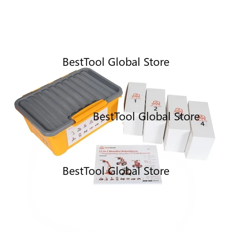 

12 in 1 STEM Coding Robot Arm Kit Programmable ESP32 A-ga328p Wee-ake Educational Learning Equipment for Students