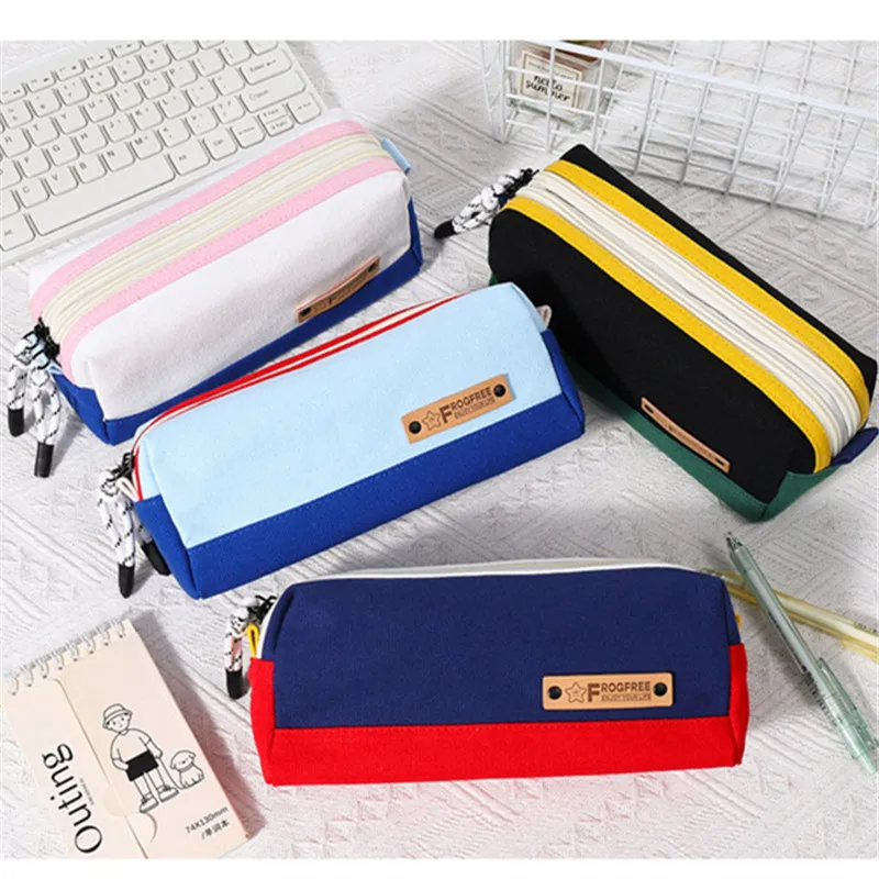 Simple large capacity pencil case stationery bag for boys and girls student stationery box stationery bag