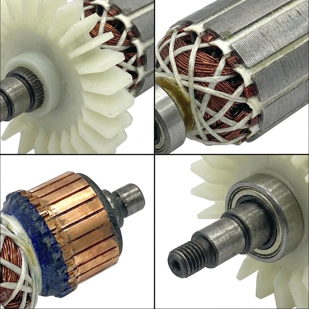 AB100 Angle Grinder Rotor 126.5mm Shaft Distance 54mm Fan Size 54.5mm Iron Core 160mm Total Length Metal Build