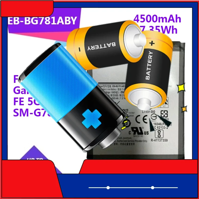 

Аккумулятор EB-BG781ABY для Samsung Galaxy S20 FE 5G SM-G781B SM-G781U SM-G781W A52 SM-A526 4500 мАч 17,37 Втч