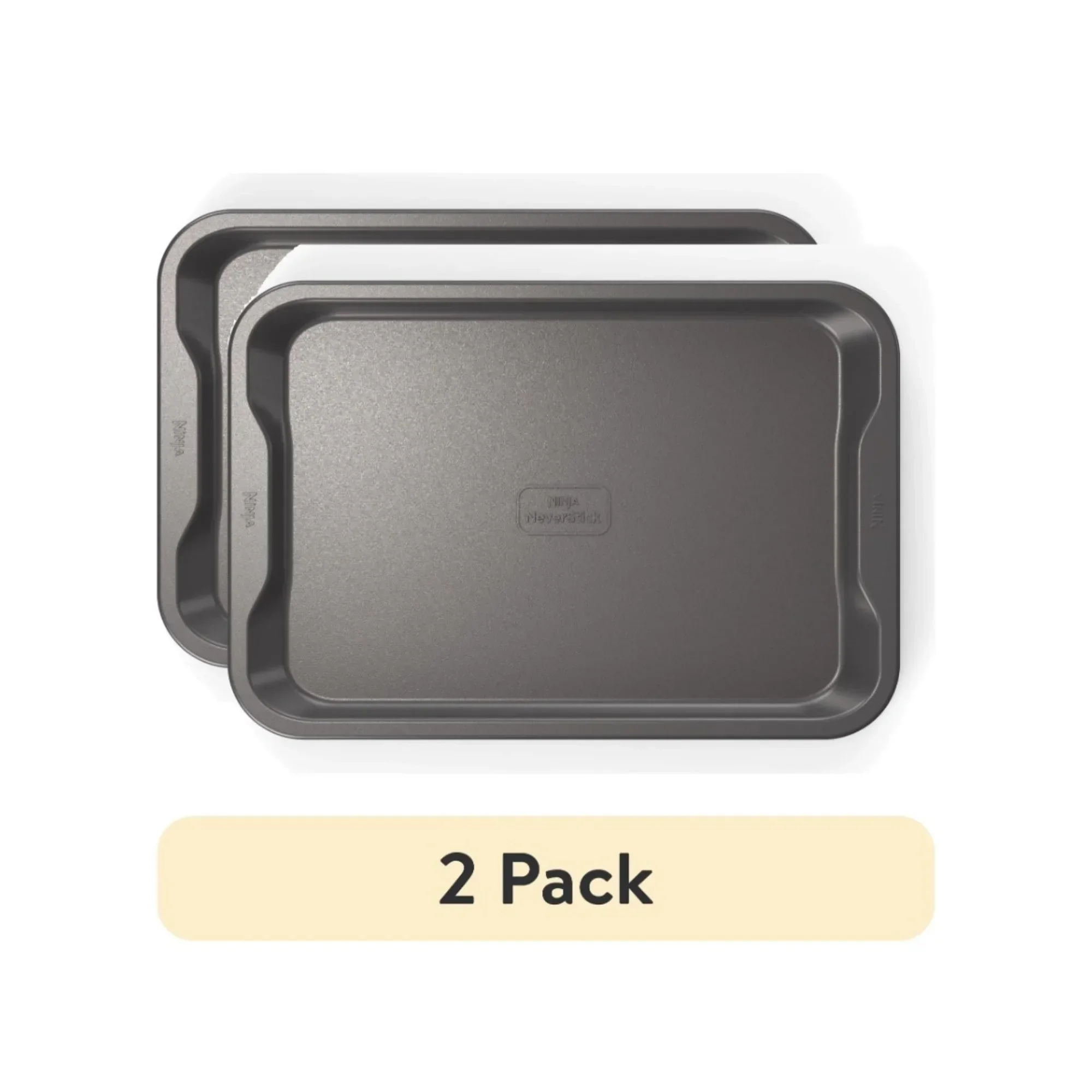 Aluminized Steel Baking Sheets 2-Pack, 9x13 Nonstick Pan, Even Heat for Perfect Browning, Easy Clean & Dishwasher Safe