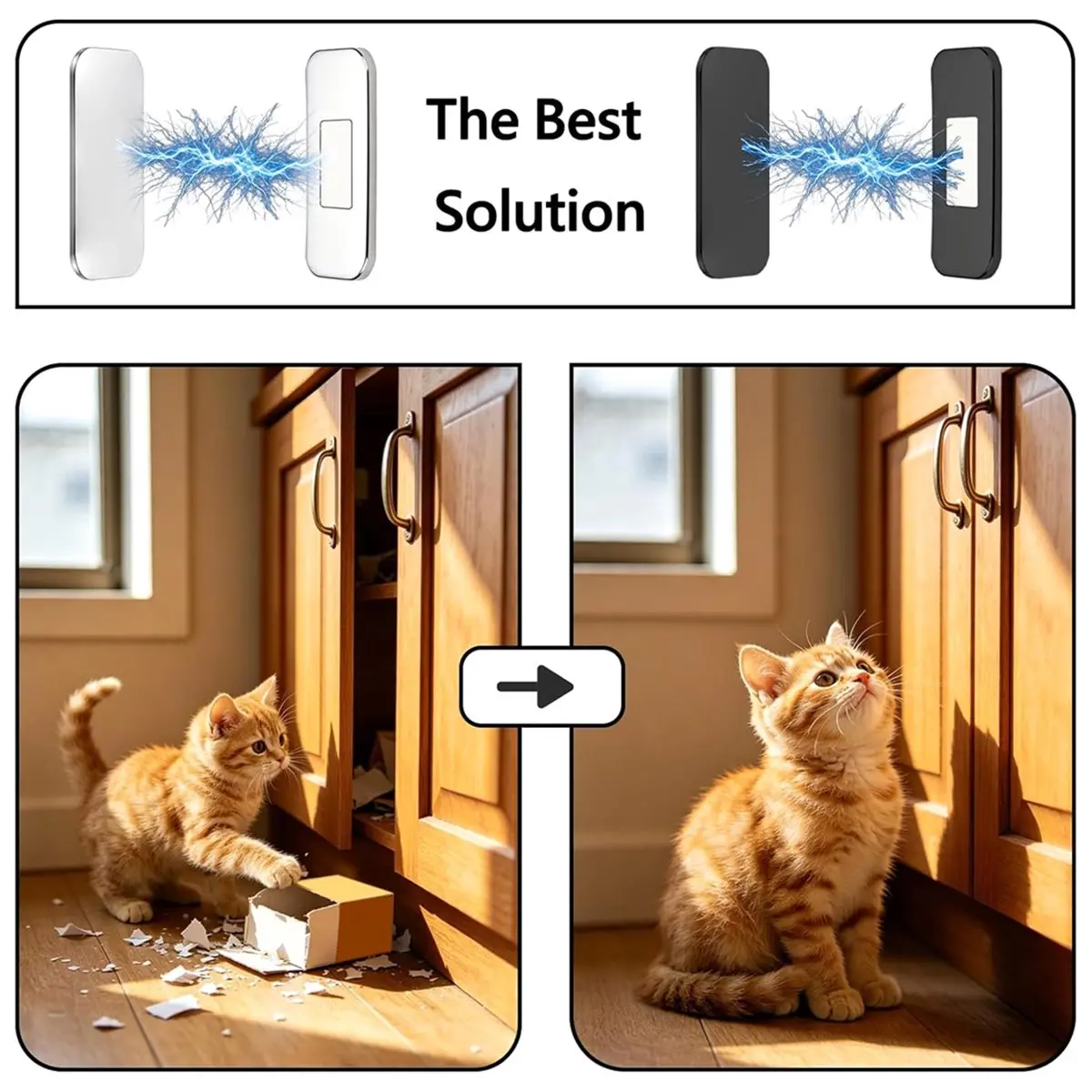 Multi-use Gear Magnetic Cabinet Door Catch, No Drill Adhesive Magnets with Soft Felt Pad, Ultra Thin Quiet Close Anti-Scratch