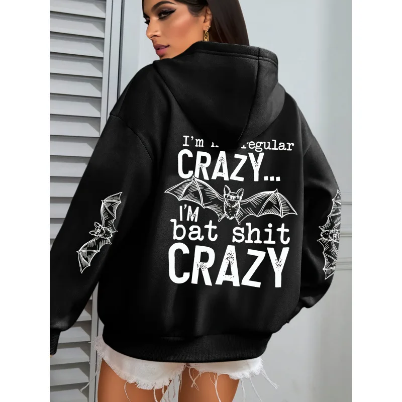 

Женская толстовка с принтом и капюшоном, удобная повседневная модель, модная уличная одежда на весну, футболка с круглым вырезом и длинным рукавом