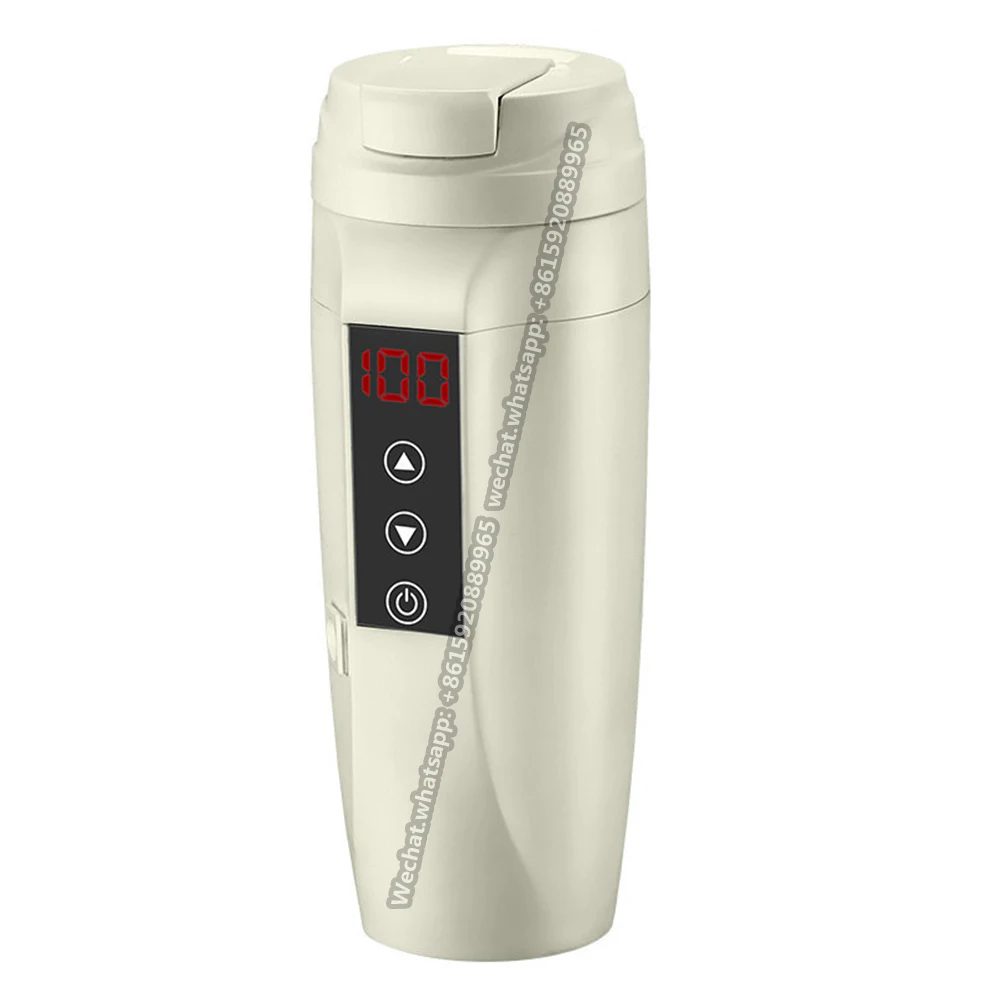 Bouteille d'eau isotherme intelligente avec affichage de la température à LED, d'extraction sous vide, acier inoxydable 304, capacité de 450ml, vente en gros