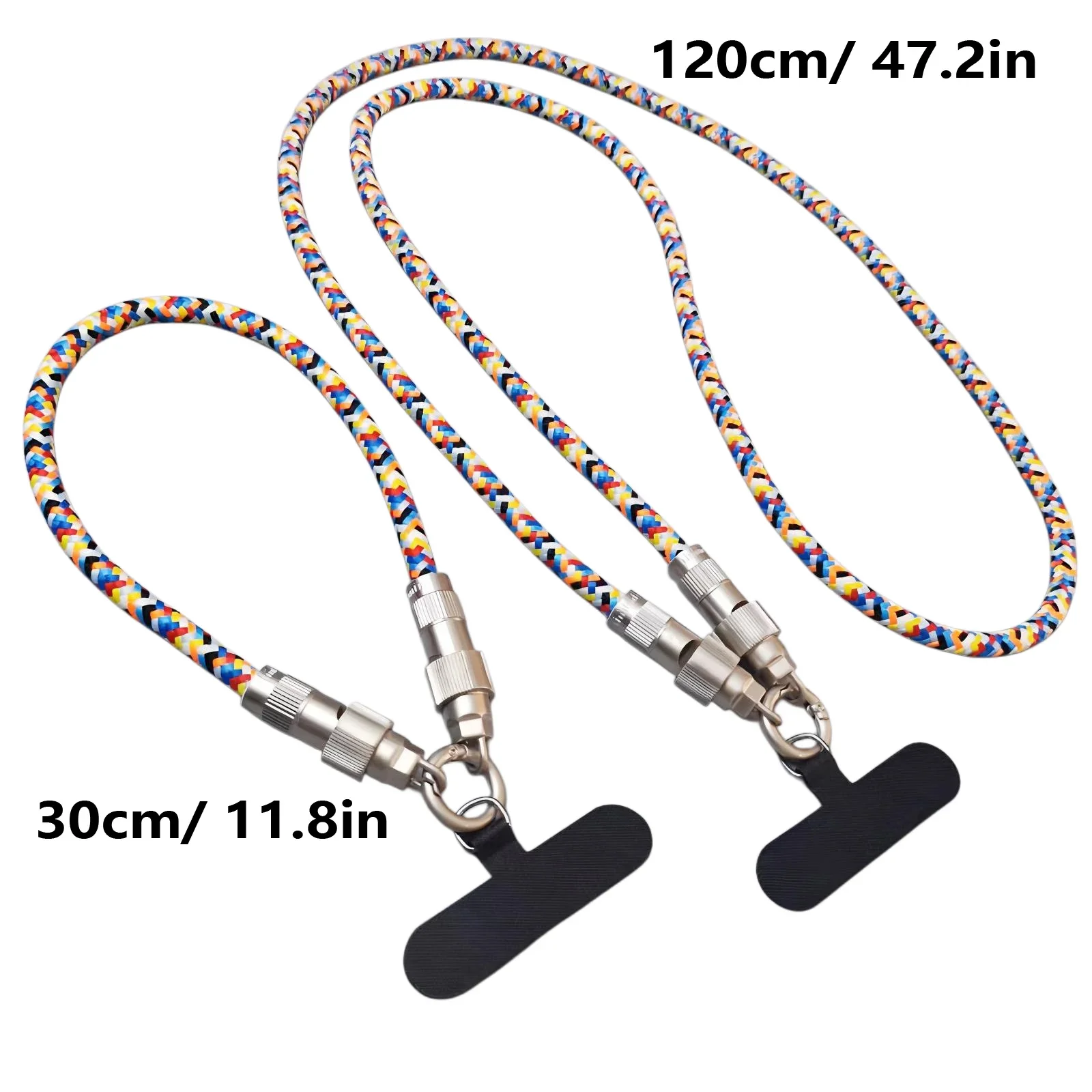 2-in-1 Lanyard-Style Type-C Fast-Charging Cable, 60W Braided Charging Cable, Compatible with iPhone 15/16, Huawei, and Samsung
