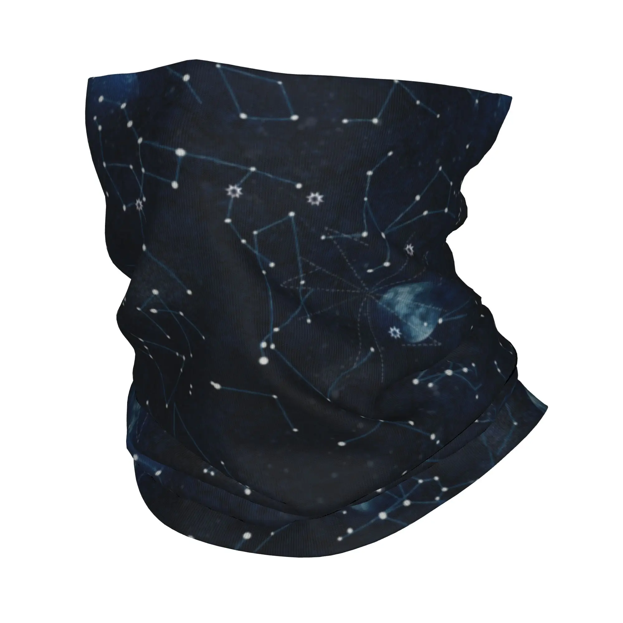 Custom Galaxy Constellation Winter Headband Neck Warmer Women Men Ski Running Tube Scarf Space Universe Face Bandana Gaiter
