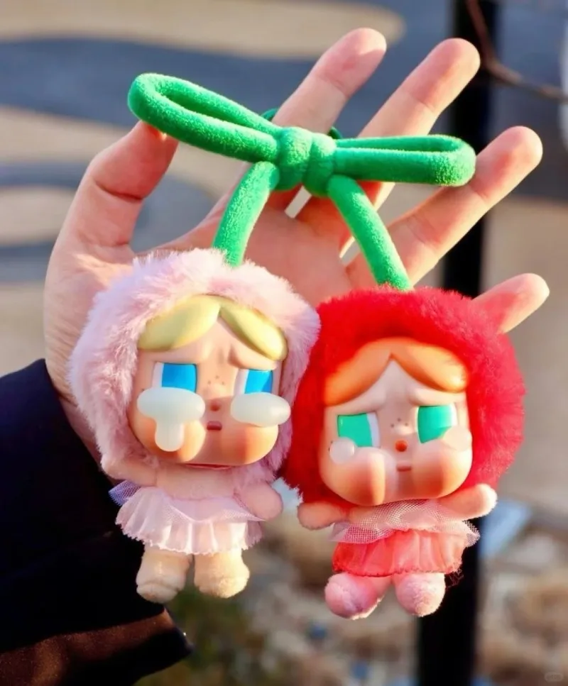 البوب مارت الأصلي كريبيبي الحب دموع الله الفينيل صندوق أعمى بطاقة معلقة الكرز Labubu المجموعة الأصلية نموذج مفاجأة الهدايا