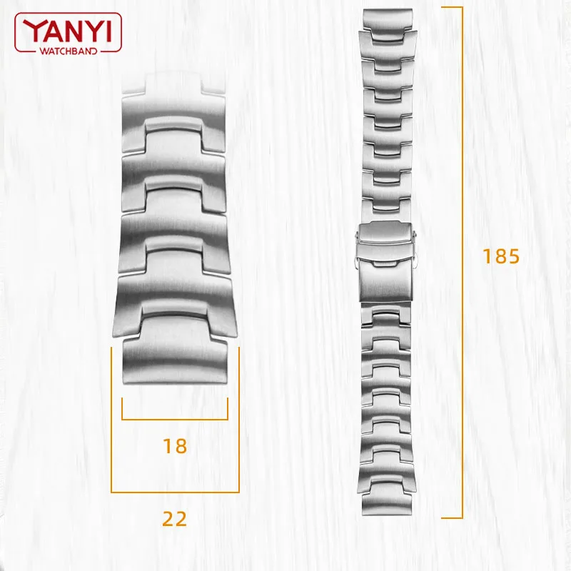 Stainless Steel Watchband for casio prw2000 PRG-260 PRG-270 PRG-550/510/500 PRW-3500/2500/5100/5000 watch band solid steel strap