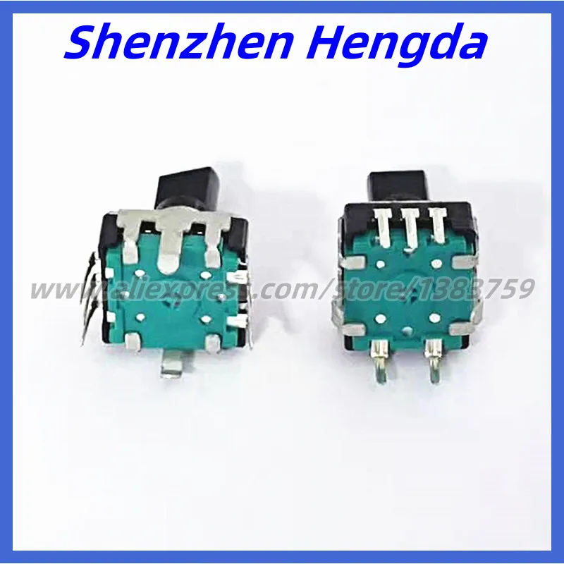 1Pcs EC12 Car Audio Encoder With Switch 24 Positioning Number Pulse Shaft Length 18.5MM 14MM 11MM Digital Potentiometer 5-Pin