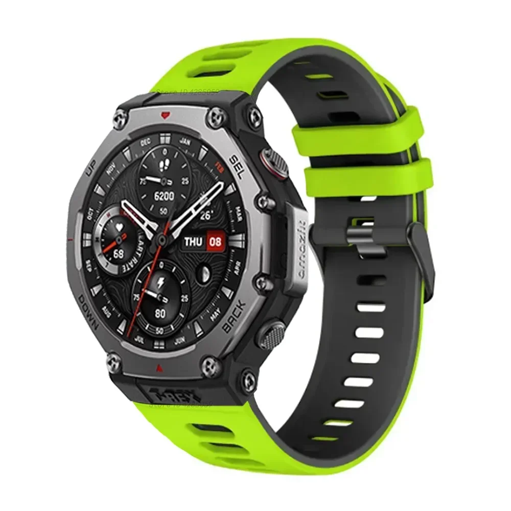 Silicone WatchBand For Amazfit T-rex 3 Smart Watch Watchband Sport Band For Huami Amazfit T-rex 3 Bracelet Accessories Correa