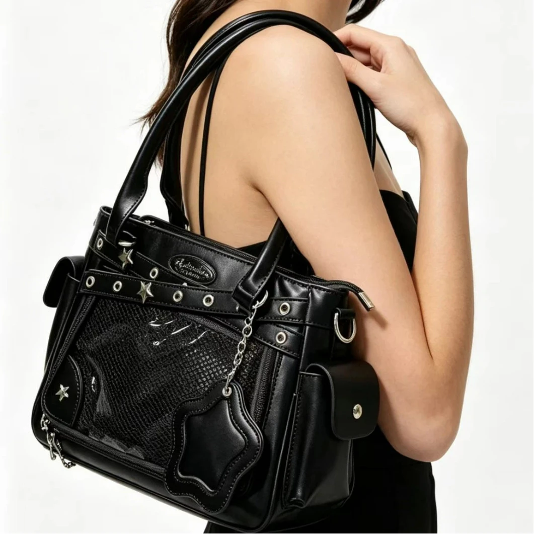 

New Sweet Cool Ulzzang Ita Bag Casual Women's Bag Y2K Crossbody Bag Cute Simple Versatile Shoulder Bag Large Capacity Tote Bag