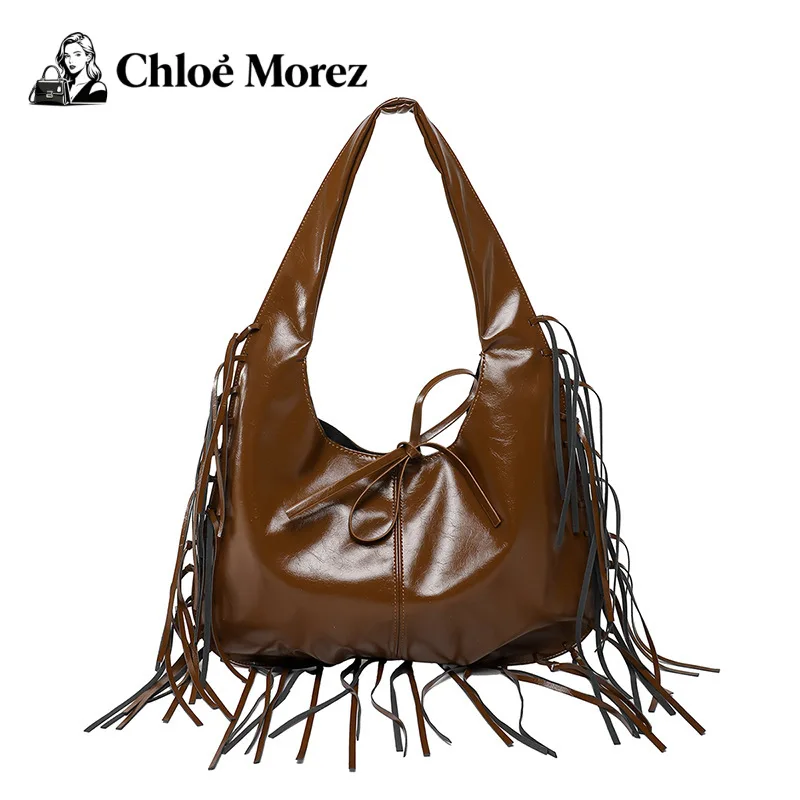 

Trendy and Fashionable Tassel Armpit Bag, Casual and Versatile Single Shoulder Commuting Bag Bags for Women