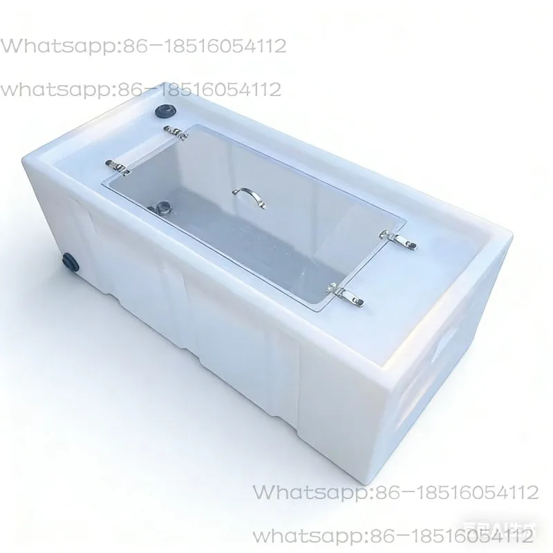 Nylon cow tendon cart live fish box, food grade horizontal aquaculture transport fish, thickened outdoor hard shell fishing box